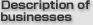 Description of businesses