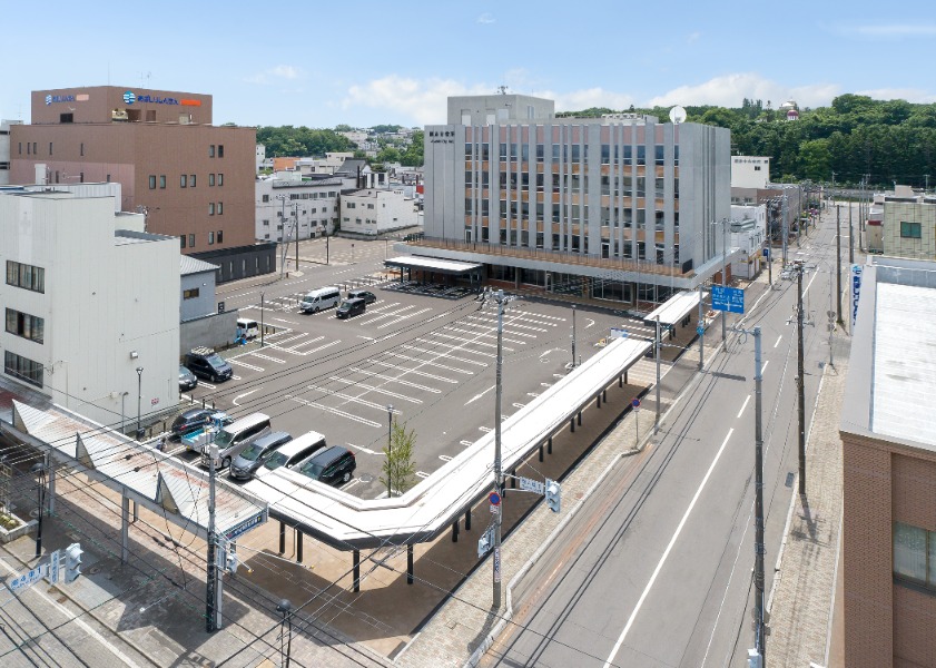 網走市新庁舎建設 鳥瞰