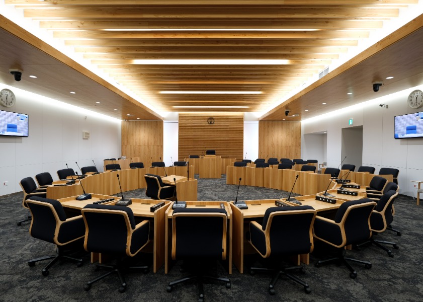 網走市新庁舎建設 議場