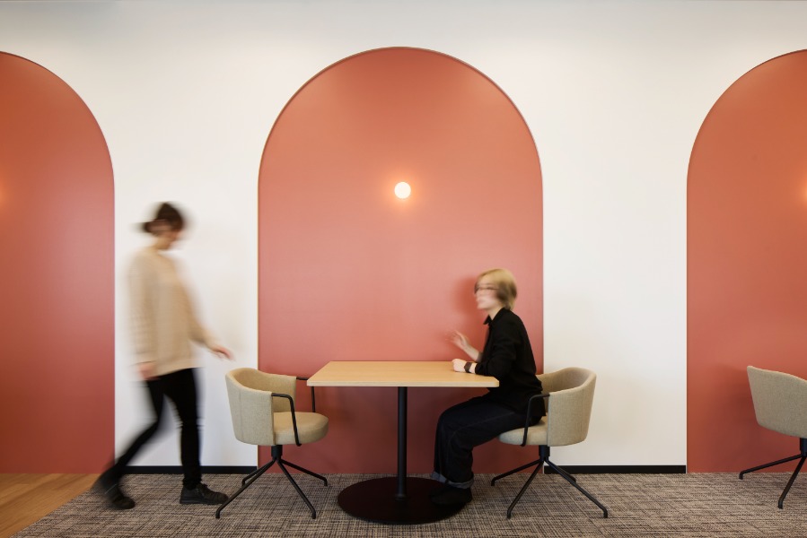 第一興商本社移転統合プロジェクト - カフェテリア近景