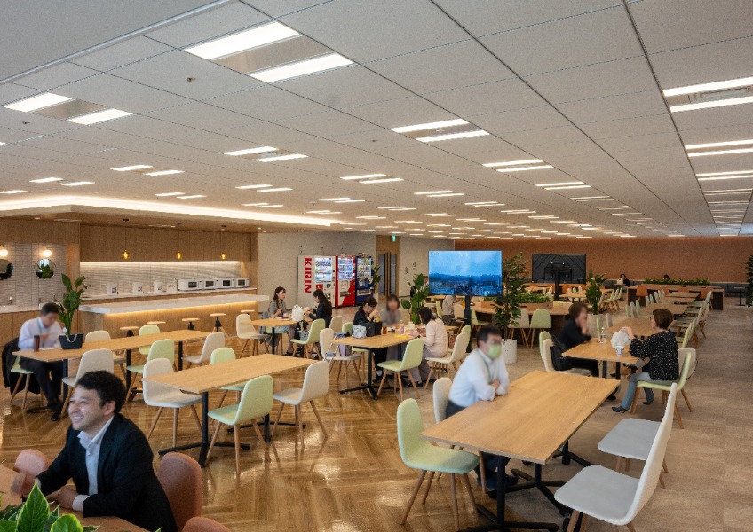 ほくほく札幌ビル　北海道銀行オフィス内装　食堂