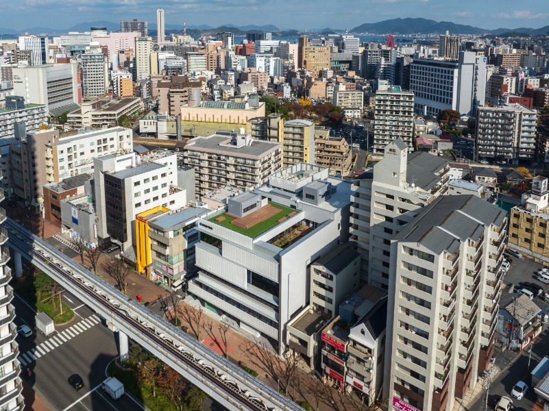 日本磁力選鉱本社ビル - 航空写真