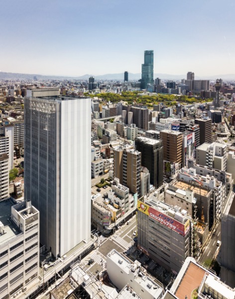 写真：NTT西日本日本橋ビル（鳥瞰近景）