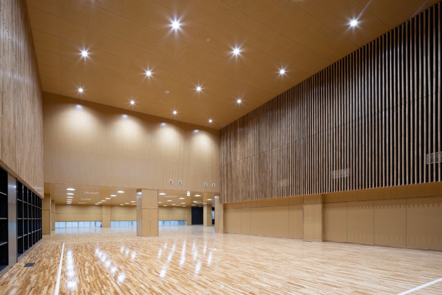 修道中学校・修道高等学校 - 新敬道館１階剣道場・少林寺拳法