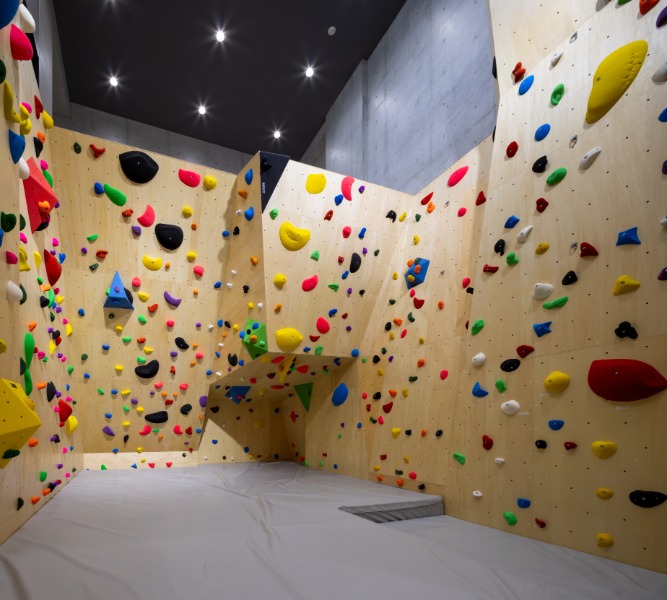 修道中学校・修道高等学校 - 新敬道館１階クライミングウォール