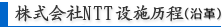 株式会社NTT设施历程(沿革)