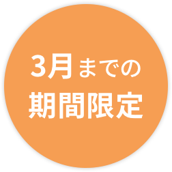3月までの期間限定