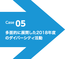 Case 05 多面的に展開した2018年度のダイバーシティ活動