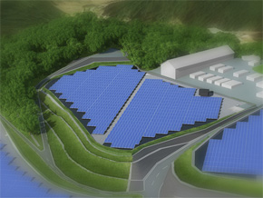 F岡崎Ⅱ太陽光発電所完成イメージ
