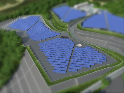F岡崎Ⅰ太陽光発電所完成イメージ