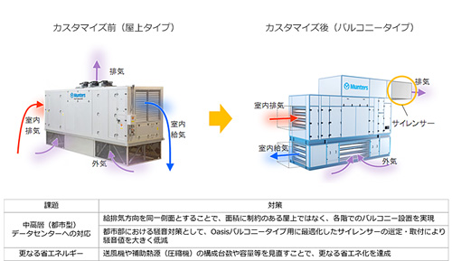 図3　日本市場での競争力強化に向けたOasisのカスタマイズ内容の一例