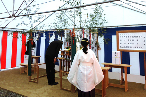 安全祈願祭の様子