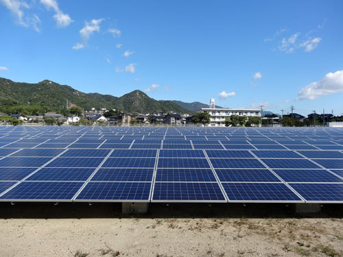 F宮島太陽光発電所完成写真