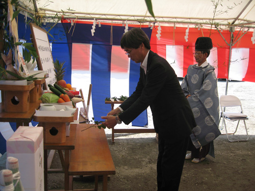 安全祈願祭の様子