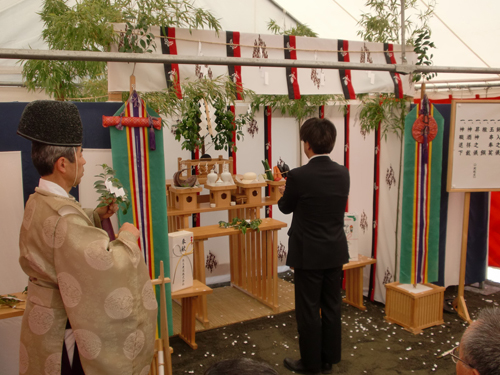 安全祈願祭の様子