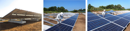 図3 太陽光電池アレイ用ハイブリッド架台
