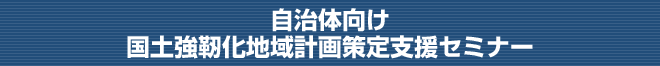 自治体向け　国土強靭化地域計画策定支援セミナー