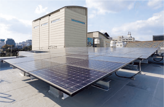 屋上の太陽光発電