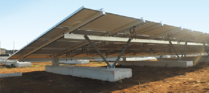 ハイブリッド架台（2014年グッドデザイン賞）の写真