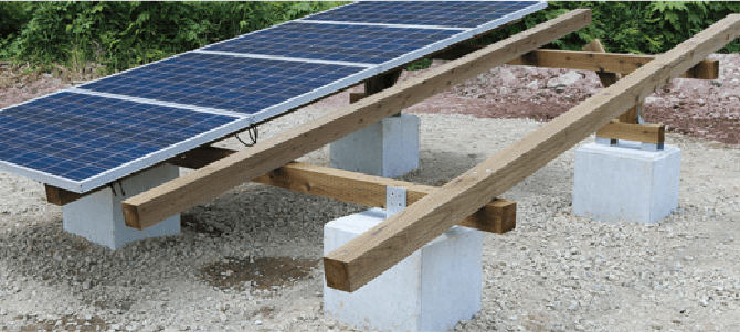 木製架台の写真