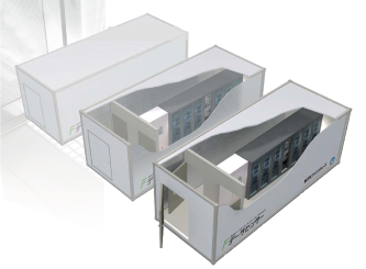 コンテナ型データセンターのイメージ